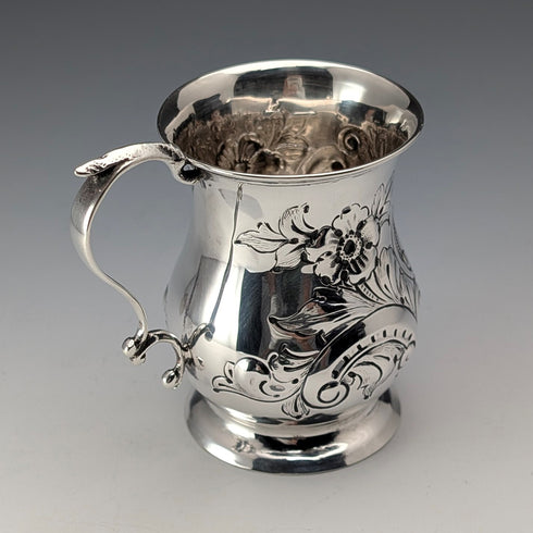 1898年 英国アンティーク 純銀製小型マグカップ 67g James Deakin&Sons
